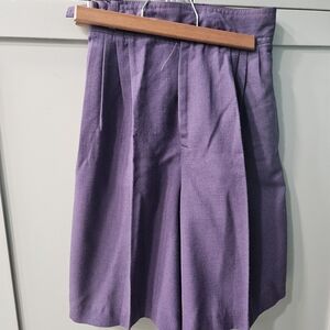 Purple Pleated Shorts Vintage Juniors Size 3/4